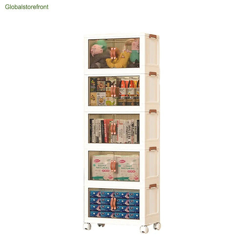 Foldable Storage Box with Wheels & Lid